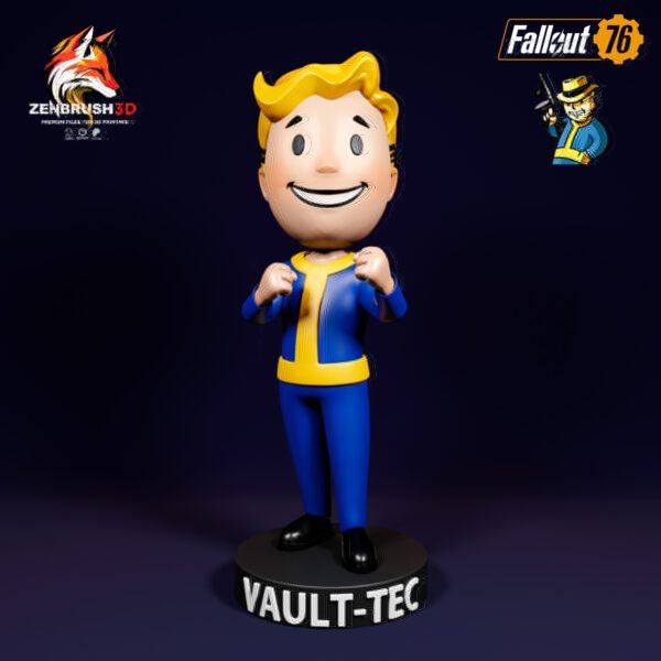 Fallout - Bobblehead - Pack 3 - 5 IN ONE STL 3D PRINTING - Imagen 7